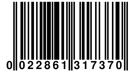 0 022861 317370