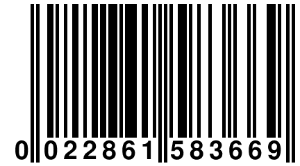 0 022861 583669