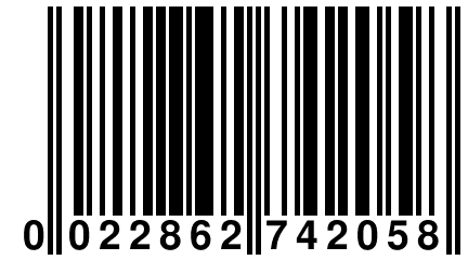 0 022862 742058