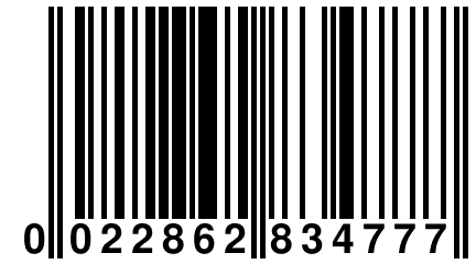 0 022862 834777