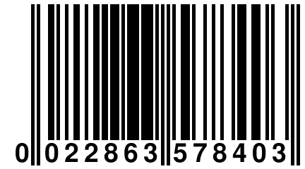 0 022863 578403