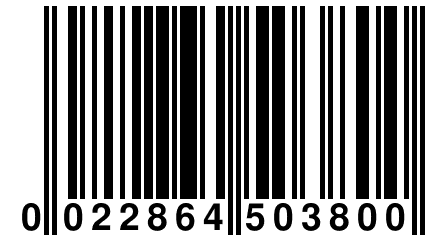 0 022864 503800