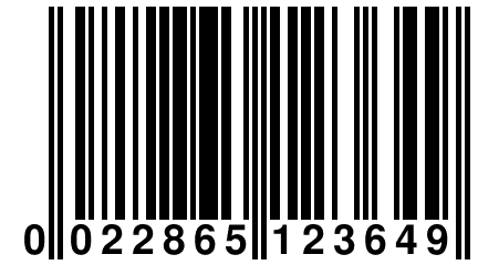 0 022865 123649