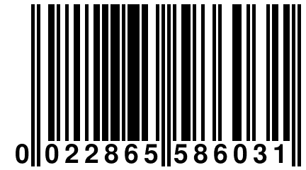 0 022865 586031