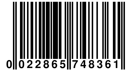 0 022865 748361