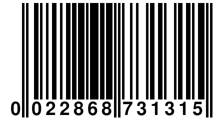 0 022868 731315