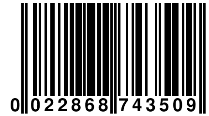 0 022868 743509