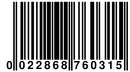 0 022868 760315