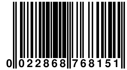 0 022868 768151