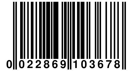 0 022869 103678