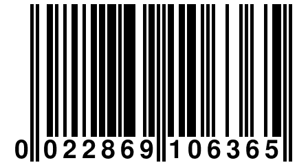 0 022869 106365