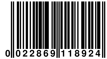 0 022869 118924