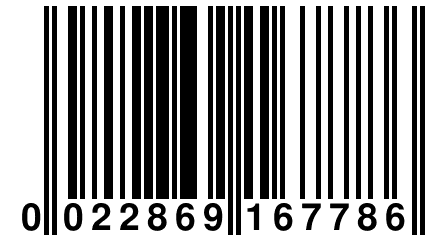 0 022869 167786