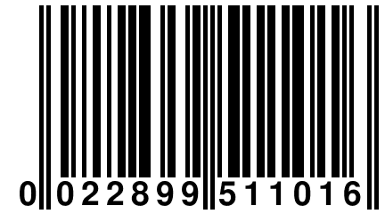 0 022899 511016