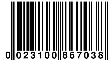 0 023100 867038