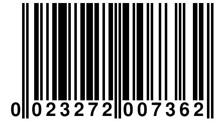 0 023272 007362