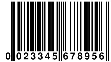 0 023345 678956