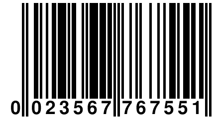 0 023567 767551