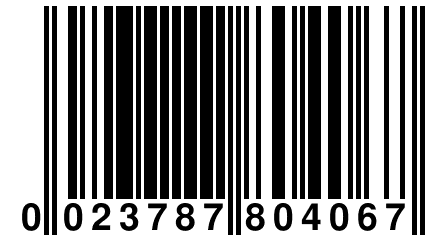 0 023787 804067