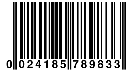 0 024185 789833