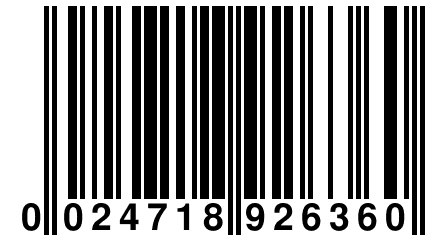 0 024718 926360