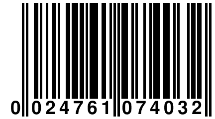 0 024761 074032