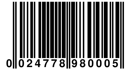 0 024778 980005