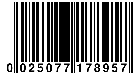 0 025077 178957