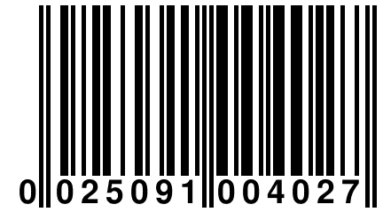 0 025091 004027