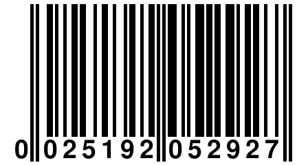 0 025192 052927