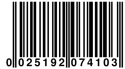 0 025192 074103