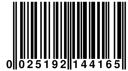 0 025192 144165