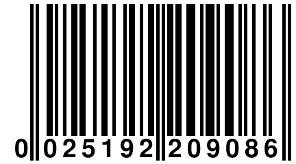 0 025192 209086