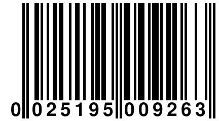 0 025195 009263