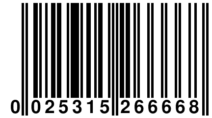 0 025315 266668