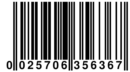 0 025706 356367