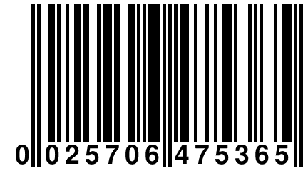 0 025706 475365