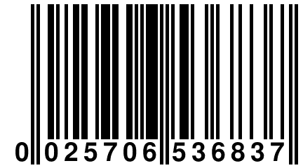 0 025706 536837