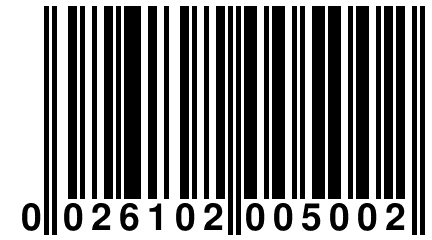 0 026102 005002