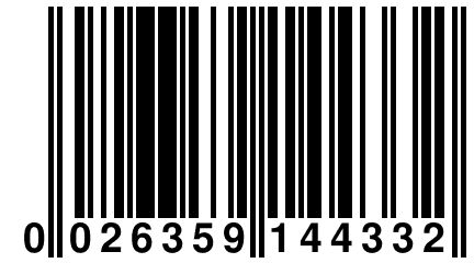 0 026359 144332