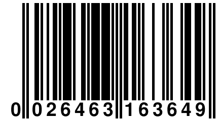 0 026463 163649