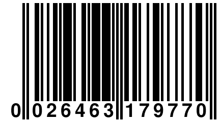 0 026463 179770