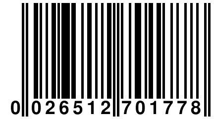 0 026512 701778