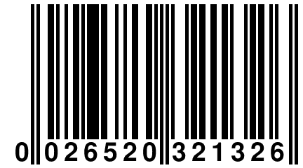 0 026520 321326