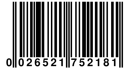 0 026521 752181