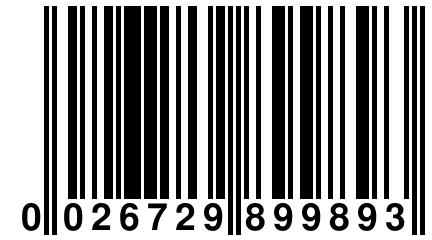 0 026729 899893