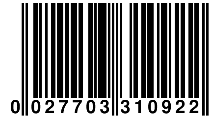 0 027703 310922