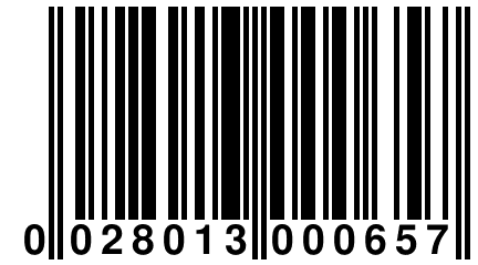 0 028013 000657