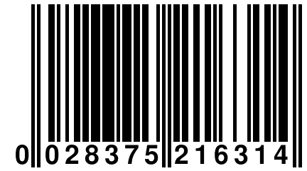 0 028375 216314