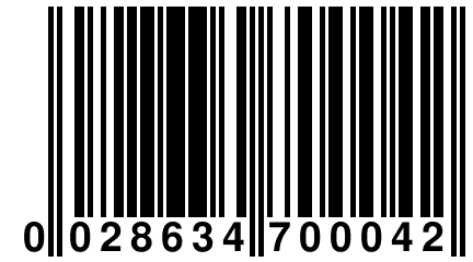 0 028634 700042